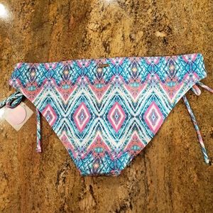 NWT Raisins Pink and Blue Diamond Bikini Bottom